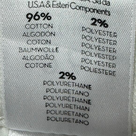 Mother Women's Distressed Insider Crop Step Fray White Denim Jeans - 26 (27x26) - Picture 9 of 9